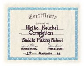 Heiko Certificate Saddlemaking weiche Kanten Web